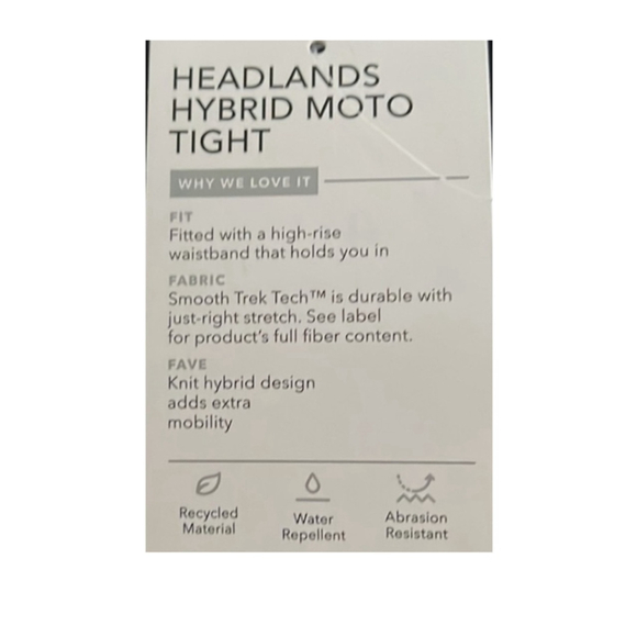 Athleta Headlands Hybrid Moto Tight Green/Gray size 2 - Picture 9 of 10